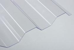 Lichtplatten aus Polycarbonat 76/18 Trapez klar 0,9 mm 
